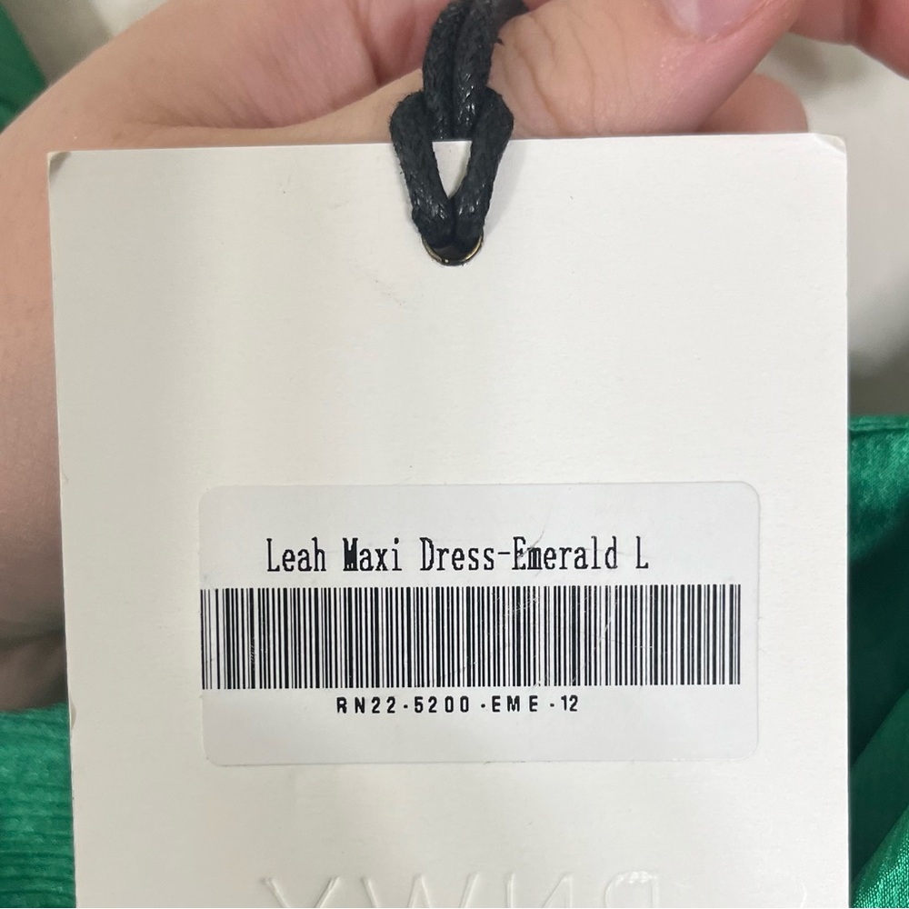 NWT Runaway The Label Leah Maxi Dress Emerald Green Large - Picture 5 of 7